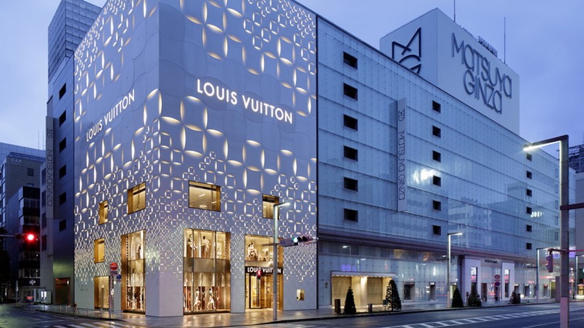 گالری عکس 7 فروشگاه  Louis Vuitton با ظاهری فلزی در توکیو  عکس طراحی فروشگاه عکس طراحی نما عکس معماری توکیو عکس معماری داخلی عکس معماری ژاپن عکس معماری فروشگاه