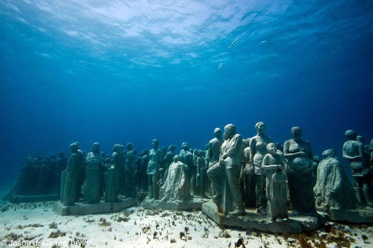 گالری عکس 9 نخستین موزه زیر آب دنیا ، کاری از جیسون دی کایرس  عکس مجسمه عکس مجسمه سازی عکس هنر اسپانیا عکس هنر بین المللی عکس هنر منحصر به فرد عکس هنرمند
