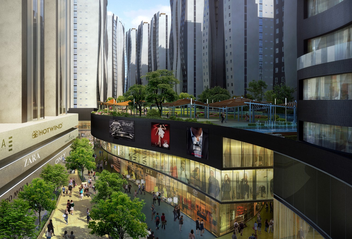 گالری عکس 5 پروژه بزرگ و چندمنظوره شهر جییوان چین  عکس برج مسکونی عکس شهرسازی عکس طراحی شهری عکس طراحی نما عکس معماری چین عکس هتل برج